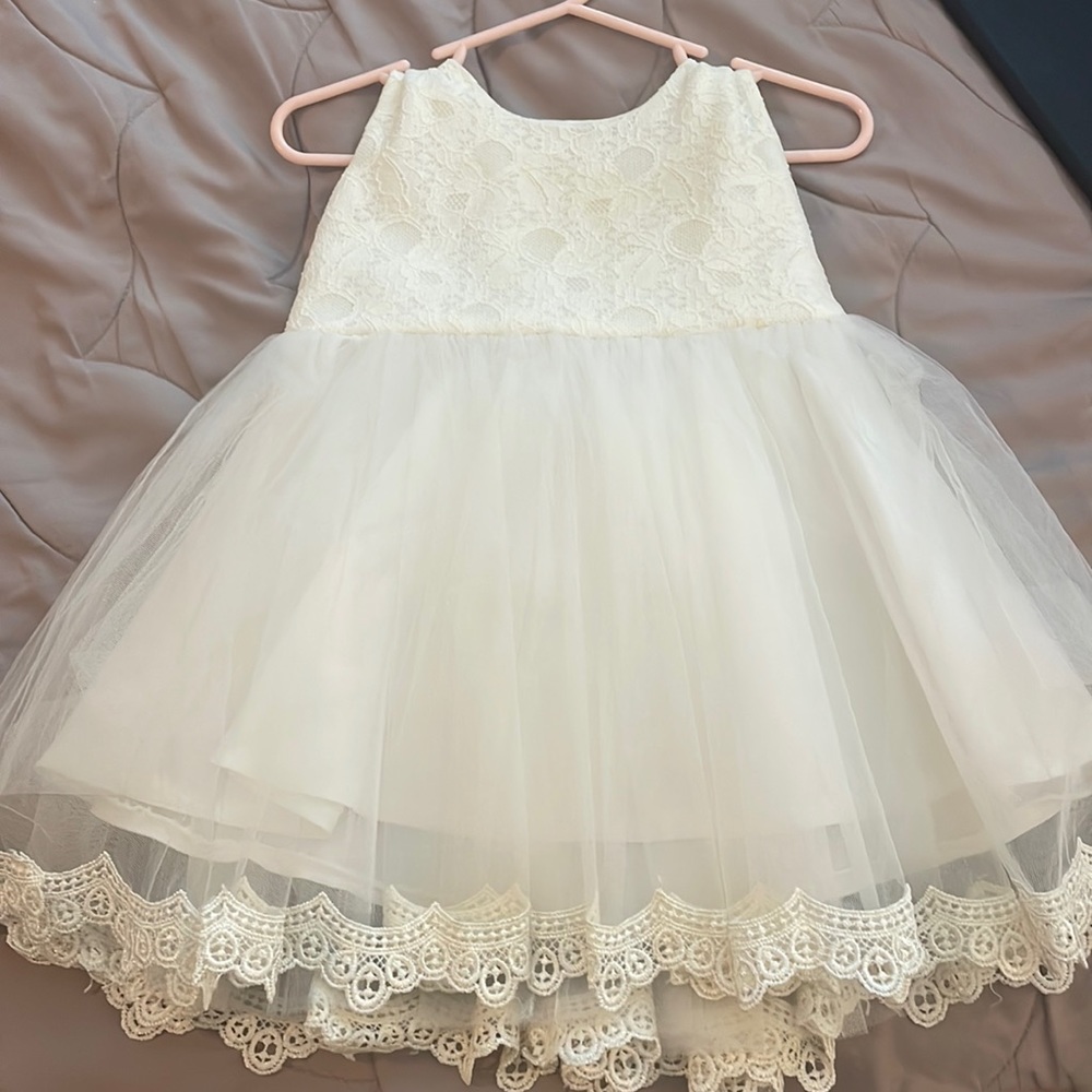 White baby dress